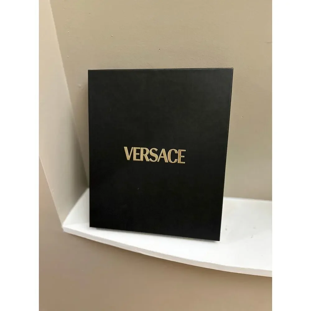 Versace Leopard Print Silk Scarf